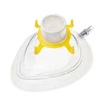 Smiths Medical Adult Anesthetic Breathing Mask with Yellow Hook Ring, PR - PTX15270