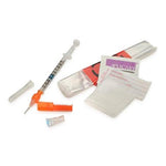 Pro-Vent Plus Blood Sampling Kit with Luer Slip Syringe, 1 mL, 25G x 5/8", 23G x 1", Dry Lithium Heparin - 4640P-1 - 100 Each