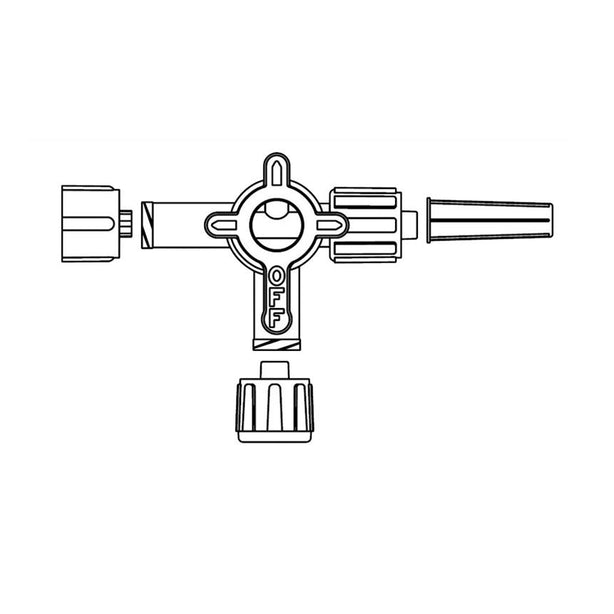 Smiths Medical Smiths Medical 4-Way Stopcocks MX9341L 1.0 Each-MDL-PTXMX9341LH