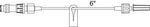 Smiths Medical Standard-Bore Extension Set, Male Luer Lock Adapter, SmartSite Valve - SM5002 - 100 Each