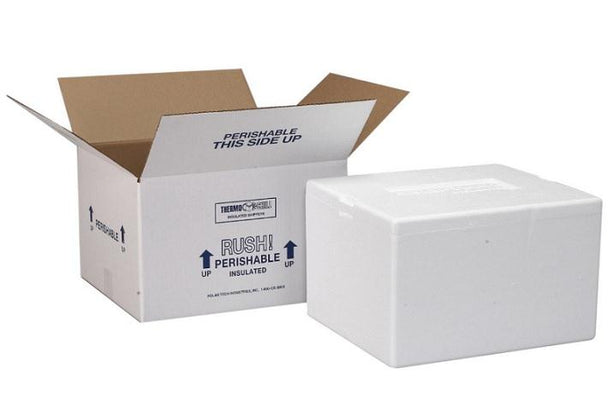Polar Tech Industries Containers Insulated Foam Cooler with Carton, ID: 13" x 13" x 12-1/2" - 240/T43C - 1 Each
