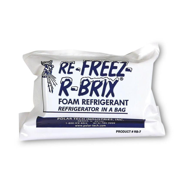 Polar Tech Industries, Inc. Re-Freez-R-BRIX Foam Refrigerant Packs RB7 - 48.0 Each - MDL-PTZRB7