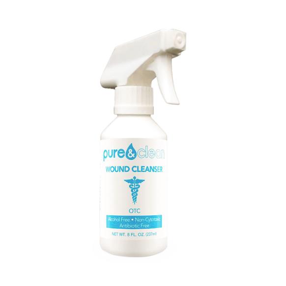 Pure & Clean, LLC Pure & Clean Prescription-Only Wound Cleanser Solution Rx 1WC8-RXI 12.0 Each-MDL-PUE1WC8-RXI