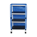 Mjm International PVC 3-Shelf Linen Carts E325-3C - 1.0 Each