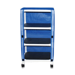 Mjm International PVC 3-Shelf Linen Carts E325-3C - 1.0 Each