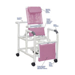 Mjm International PVC Reclining Shower Chairs - PVCM193MVM