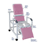 Mjm International PVC Reclining Shower Chairs - PVCM193SSDMVM