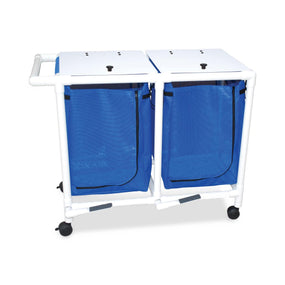 Mjm International PVC Double Hampers with Foot Pedal 218-D-FP - 1.0 Each