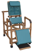 Mjm International PVC Woodtone Reclining Shower Chair WT196 1.0 Each-MDL-PVCMWT196
