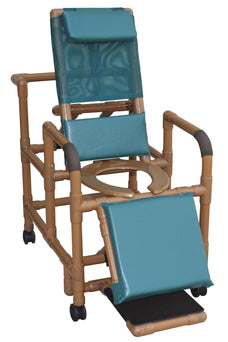 Mjm International PVC Woodtone Reclining Shower Chair WT196 1.0 Each-MDL-PVCMWT196