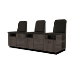 Pivotal Solutions Athletic Tilt Taping Station, 3-Seat, Harbor Grain Laminate - TTS3-3642-69LHG - 1 Each
