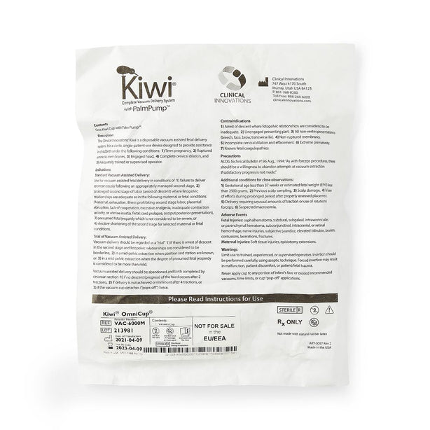 Clinical Innovations Vaccuum Delivery Kiwi OmniCup Evacuation System - VAC-6000M - 1 Each