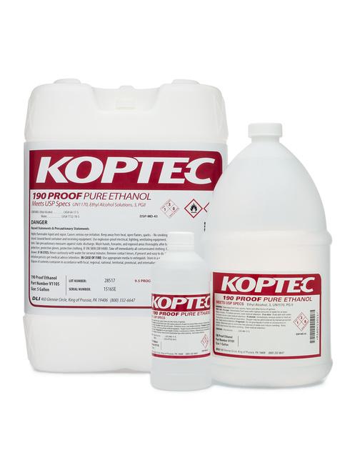 Decon Labs KOPTEC 190 Proof Pure Ethanol, 1 gal. - V1101TP - 4 Each