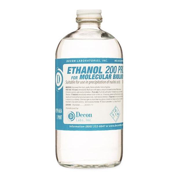 Decon Labs Molecular Biology 100% Ethanol, 16 oz. - 3916EA - 1 Each