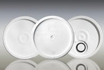 Qorpak White HDPE Pail Tear Tab Lid 240172 - 4.0 Each
