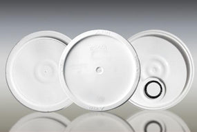 Qorpak White HDPE Pail Tear Tab Lid 240172 - 4.0 Each
