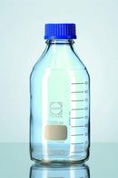 QORPAK DURAN Clear Narrow Lab Glass Bottles with PP Cap/Pour Ring 249286 10 Each - MDL-QOR249286