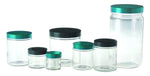 Qorpak Clear Glass Short Straight Round Jars No Cap - QORGLA00857