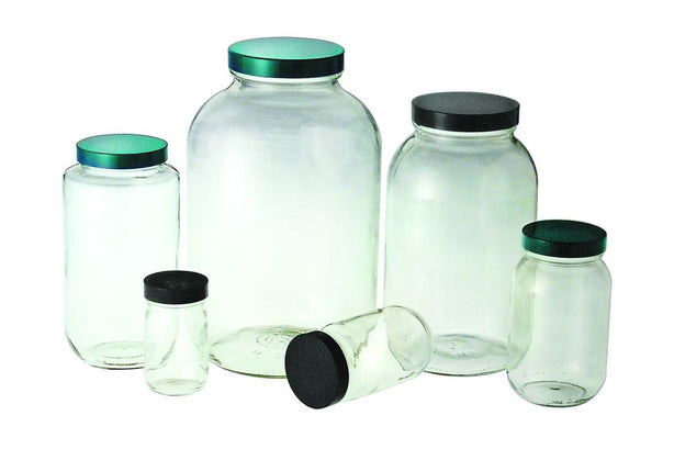 Qorpak Clear Glass Standard Wide Mouth Bottles No Cap - QORGLA00871