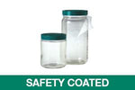 Qorpak Safety Coated Clear Glass Medium Round Bottles - QORGLA00945