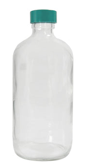 QORPAK Clear Boston Round BTLS with Thermoset F217/PTFE Lined Cap GLC-01123 24 Bottle - MDL-QORGLC01123