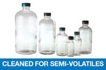 Clear Boston Rounds BTLS Cleaned Semi-Volatiles with Caps - GLC-01177 - 12 Each - MDL-QORGLC01177