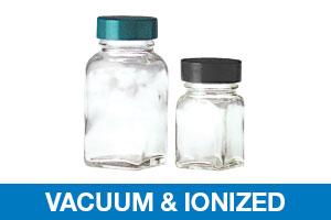 QORPAK Vacuum/Ionized Clear Glass French Square Bottles with Caps GLC-01276 288 Each - MDL-QORGLC01276