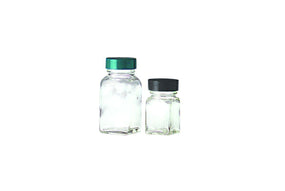 Qorpak Clear Glass Square Tablet Bottles - QORGLC01277