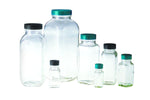 Clear French Square Bottles with Phenolic Solid PE Cap - GLC-01370 - 40 Each - MDL-QORGLC01370