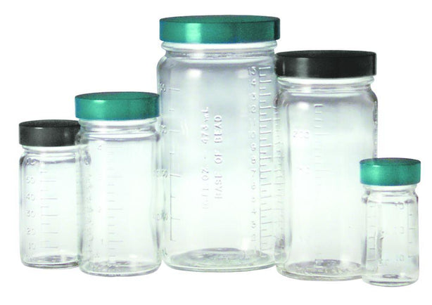 Qorpak Graduated Med Round BTLS with Thermoset F217/PTFE Lined Cap - QORGLC01449