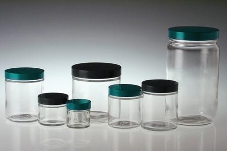 Qorpak Clear Straight Round Jars with Thermoset F217/PTFE Cap - QORGLC01692