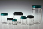 Qorpak Clear Straight Round Jars with Thermoset F217/PTFE Cap - QORGLC01721