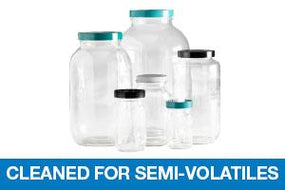 Qorpak Clear Glass Standard Wide BTLS Cleaned Semi-Volatiles GLC-01737 - 24.0 Each