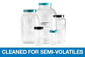 Qorpak Clear Glass Standard Wide BTLS Cleaned Semi-Volatiles GLC-01737 - 24.0 Each