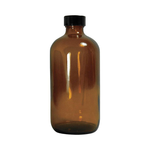 QORPAK Amber Boston Round BTLS with Phenolic Rubber Lined Cap GLC-02007 30 Each - MDL-QORGLC02007