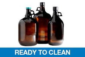 QORPAK Ready-To-Clean Amber Glass Jugs GLC-02067 6 Each - MDL-QORGLC02067