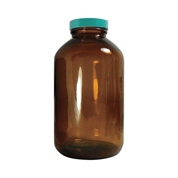 QORPAK Vacuum/Ionized Amber Packer Bottles with Thermoset F217/PTFE GLC-02098 24 Each - MDL-QORGLC02098