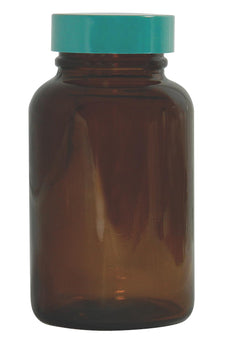 Qorpak Amber Wide Packer BTLS with Thermoset F217/PTFE Lined Cap - QORGLC02161