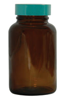 Qorpak Amber Wide Packer BTLS with Thermoset F217/PTFE Lined Cap - QORGLC02190