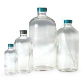 QORPAK Safety Coated Clear Boston Bottles with Thermoset F217/PTFE Cap GLC-02223 30 Each-MDL-QORGLC02223