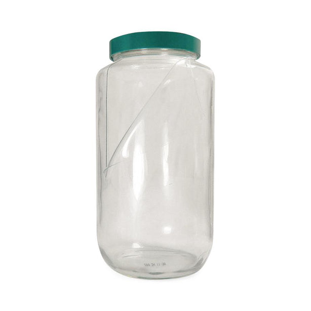 Safety Coated Clear Wide Bottles with Thermoset F217/PTFE Cap - GLC-02245 - 12 Each - MDL-QORGLC02245
