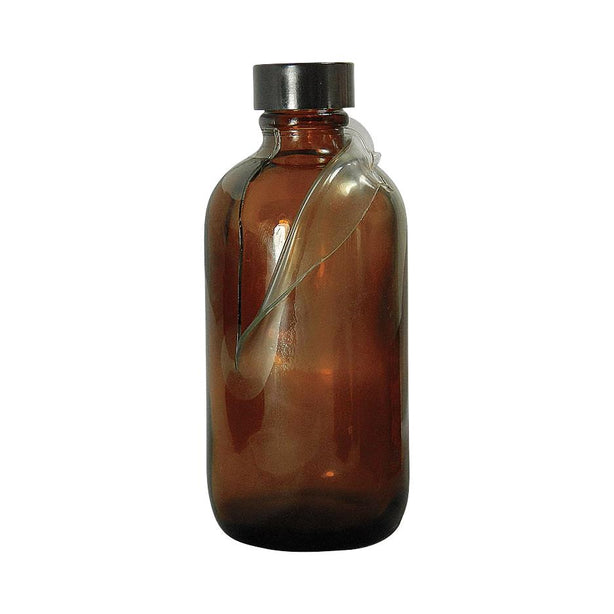 QORPAK Safety Coated Amber BSTN Bottles with Phenolic Pulp/Vinyl Cap GLC-02272 12 Each - MDL-QORGLC02272