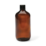 Safety Coated Amber Boston Bottles with Thermoset F217/PTFE Cap - GLC-02279 - 12 Each - MDL-QORGLC02279