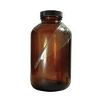 Safety Coated Amber Packer Bottles with Phenolic Pulp/Vinyl Cap - GLC-02285 - 24 Each - MDL-QORGLC02285