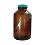 QORPAK Safety Coated Amber Packer Bottles with Thermoset F217/PTFE Cap GLC-02295 4 Each - MDL-QORGLC02295