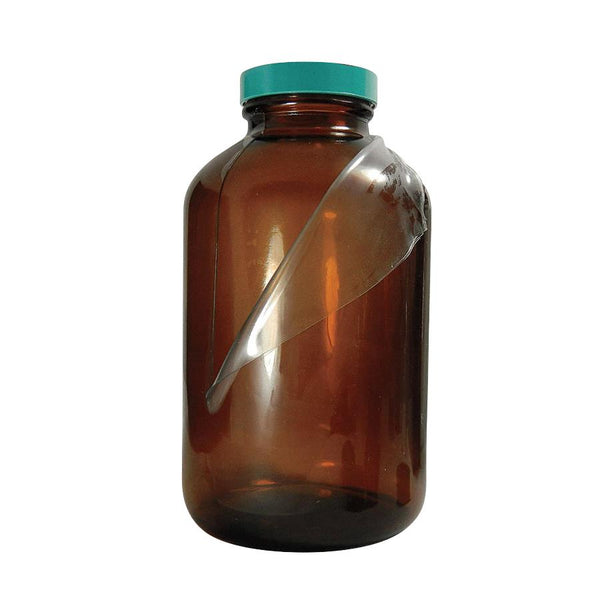 QORPAK Safety Coated Amber Packer Bottles with Thermoset F217/PTFE Cap GLC-02295 4 Each - MDL-QORGLC02295