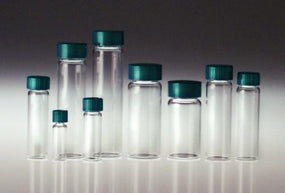Qorpak Clear Screw Thread Vials with Phenolic Rubber Cap GLC-04995 - 72.0 Each