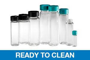 Qorpak Ready-to-Clean Screw Thread Vials with PP Cap / PTFE Disc - QORGLC05080