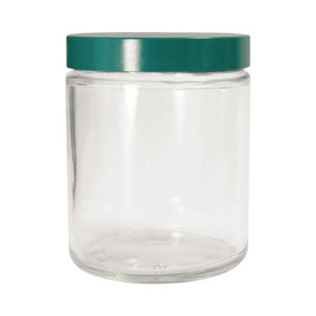 Qorpak Clear Straight Round Jars with Thermoset F217/PTFE Cap - QORGLC05919