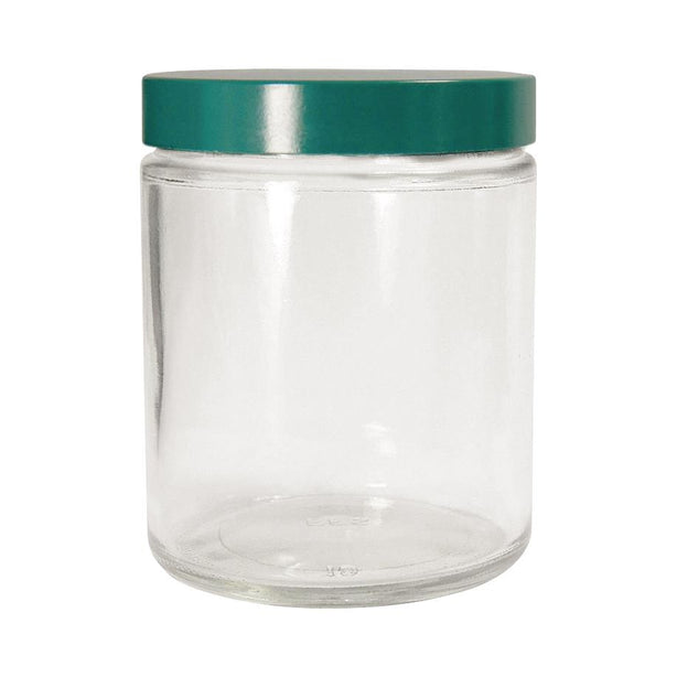 Qorpak Clear Straight Round Jars with Thermoset F217/PTFE Cap - QORGLC05919